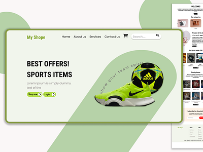 My shope E -commerce website ui/ux