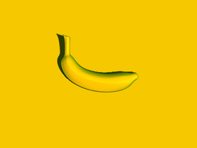 Banana 3d banana yellow