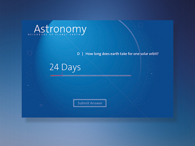 Astronomy Jupiter education game interface kids learning ui