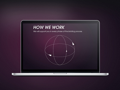 How we work geometry infographic interface webdesign
