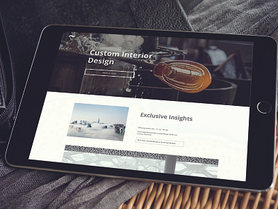 Webdesign WIP interface interior design tablet web webdesign
