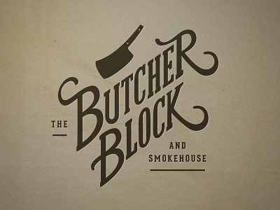 Butcher Block Logo branding butcher logo