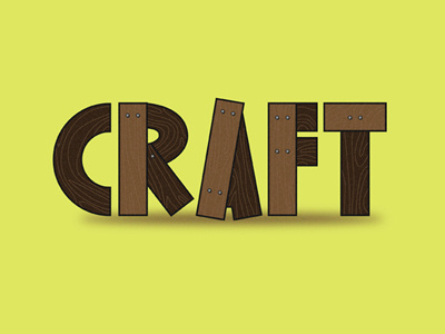 It's a Craft craft grain texture typography wood