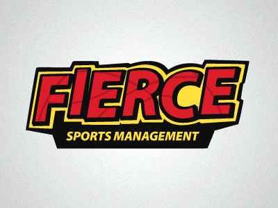 Fierce agency athletics basketball logo red sports vector yellow