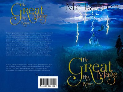 Fantasy book cover design