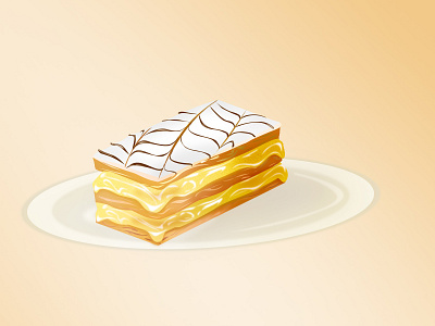 Cake Illustration: graphic design