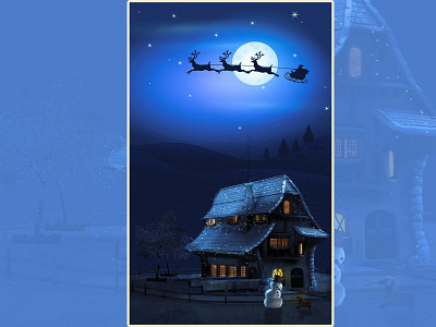 Christmas and santa claus design animation art character christmas design graphic design illustration minimal motion graphics vector
