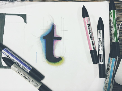 Typography, typeface creation colour design font graphics lettering promarker type typography ui