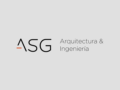 Desarrollo de Marca - ASG Arquitectos architecture logo design logo typography