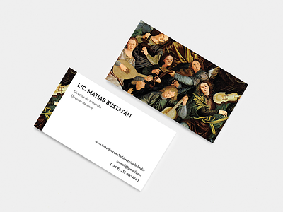 Music business card business card business card design music art orchestra conductor tarjeta de presentacion