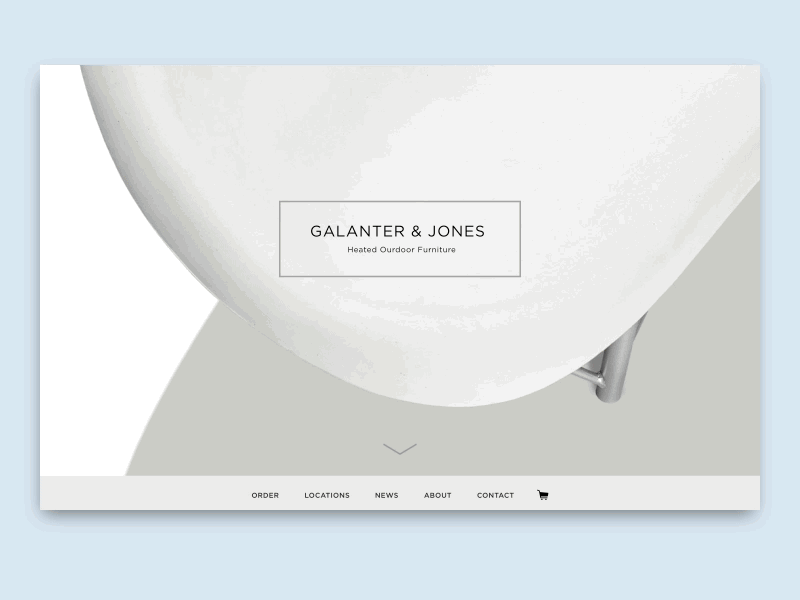 Galanter & Jones: Homepage after effects branding design illustrator sketch ui ux vector web web design website