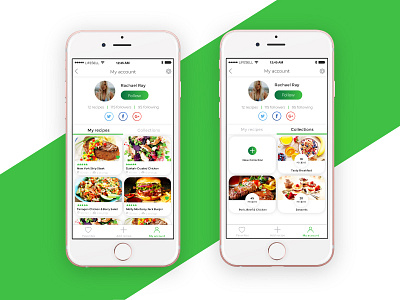 Recipe app application design food mobile recipe ui ux