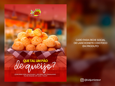 Card Pão de Queijo design graphic design