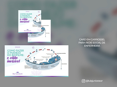 Card Carrossel Biofilme design graphic design