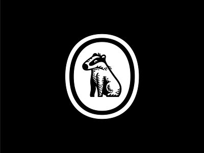 Grover the Badger animal badger branding bw design drawing glyph graphic design illustration logo logomark