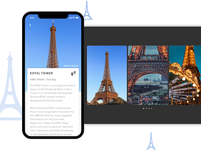 Daily UI - Popup iphonex mobile application travel