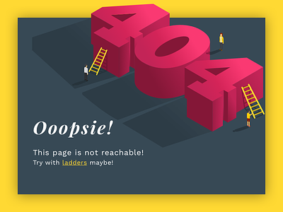 Daily UI Challenge - 404 error Page 404 404 error page challenge daily ui error page illustrator not found screen page unavailable sketch web design