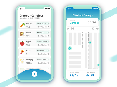 Automated In-store Grocery application - The daily hack series automation daily ui fruits grocery in store the daily hack time required ui practice vegetables
