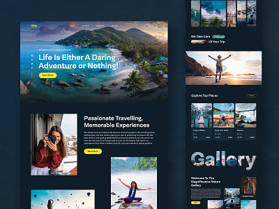 Travel Website Landing Page