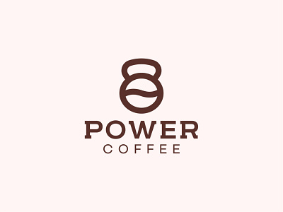 Power Coffee branding coffee logo gym coffee gym logo logo design