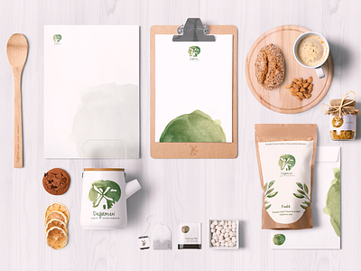 Brand Identity System - Değirmen brand food green honey identity natural organic product system tea