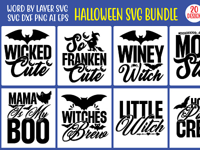 Halloween SVG Bundle silhouette png