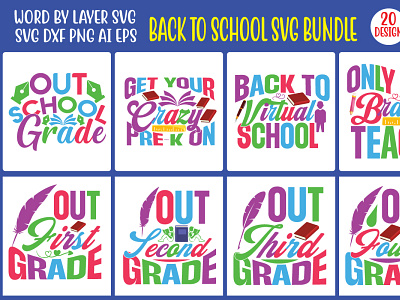 Back To School SVG Bundle hello kindergarten svg