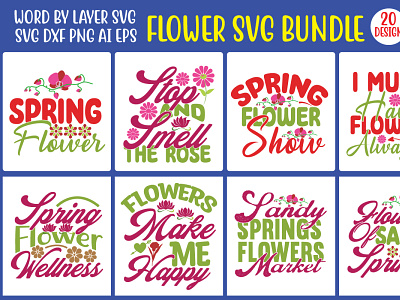 Flower SVG Bundle wild flower svg