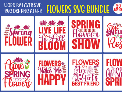 Flower SVG Bundle wild flower svg