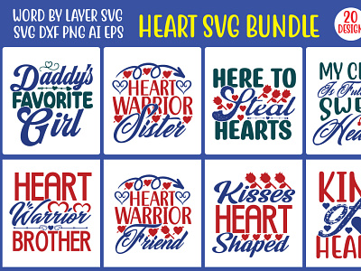 Heart SVG Bundle heart shape svg