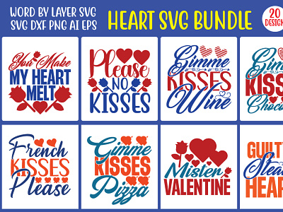 Heart SVG Bundle heart shape svg