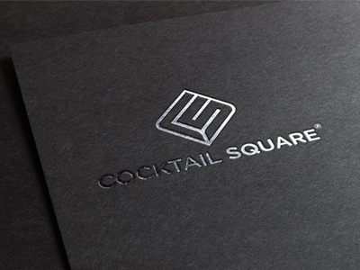 Cocktail Square ® - Logotype logo logotype