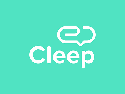 Cleep bubble cleep clip font logo logotype speech typeface