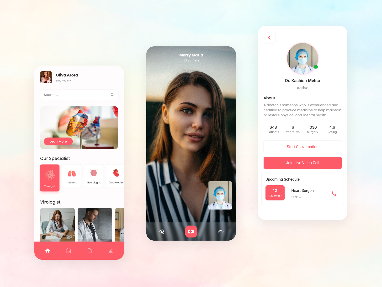 Doctor-Patient Appointment App by Kamadh Infotech on Dribbble