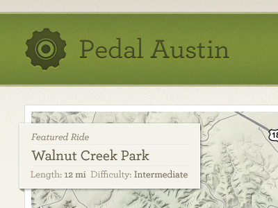 Pedal Austin featured ride archer cog green map tan