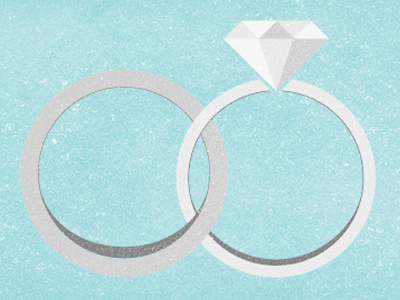 Marriage blue marriage rings texture