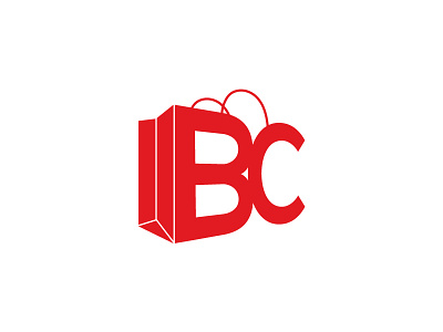 Bc Identity bag bc brand branding identity logo logos red shop shopping shopping bag