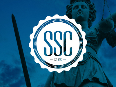 Ssc Logo Revised attorney badge brand branding crest law lawyer logo logomark logos seal stamp