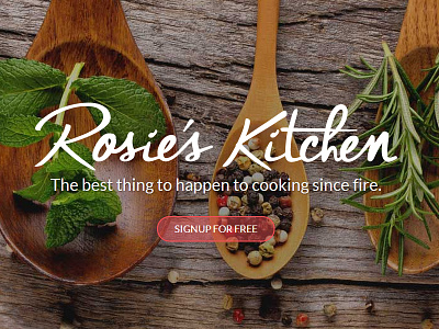 Rosies Kitchen Logo food kitchen logo logotype script