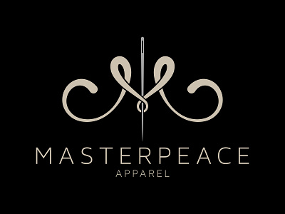 Masterpeace Apparel brand branding design gold logo m marketing needle silver thread