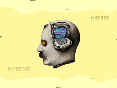 La cura es peor que la enfermedad collage collageart colombian illustration design digitalart illustration