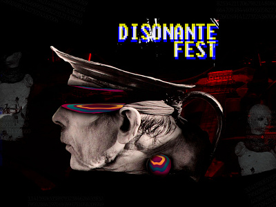 Disonante Fest collage digitalart experimental glitch glitchart music stoner