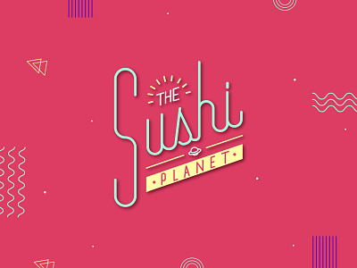 Sushi Planet branding branding design illustration logo sushi sushi logo typography