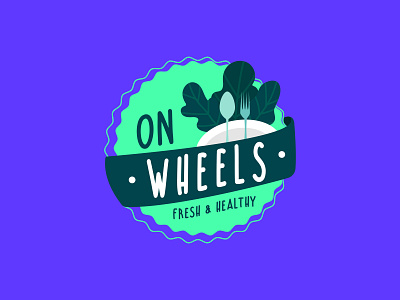 On Wheels - Fresh & Healthy branding branding design design food food branding healthy illustration logo typography veggies