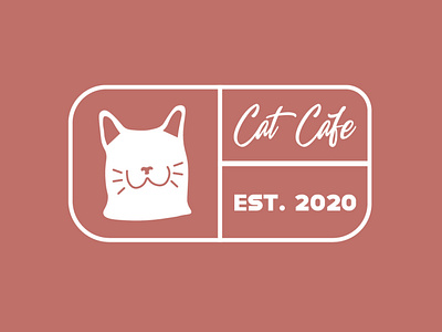 Cat Cafe Logo (prototype) app branding cute cute logo design graphic design illustration logo typography ui ux vector