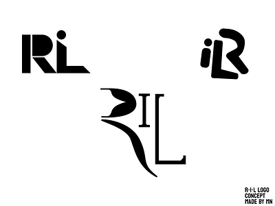 R-I-L Logo Concept design graphic design illustration letter letter logo logo typography vector