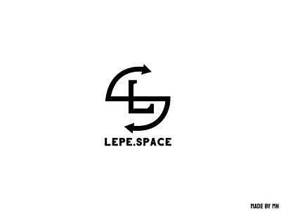 lepe.space logo concept design graphic design illustration letter logo lettermark lettermark logo letters logo simple logo typography vector