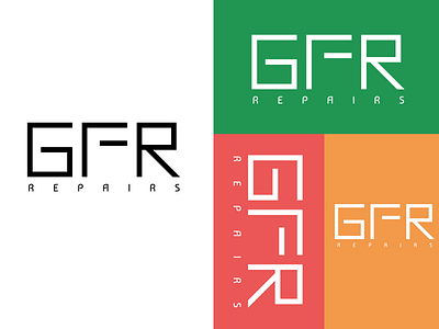 GFR Repairs Wordmark Logo design graphic design illustration letter letter logo letters logo typography ui vector word logo wordmark words workmark logo