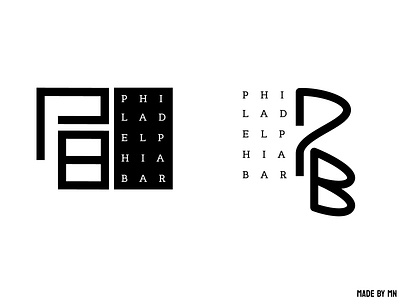 Philly Bar Lettermark Logo Pt. 1