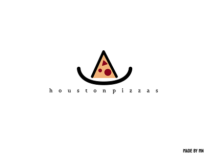 houston pizzas logo concept